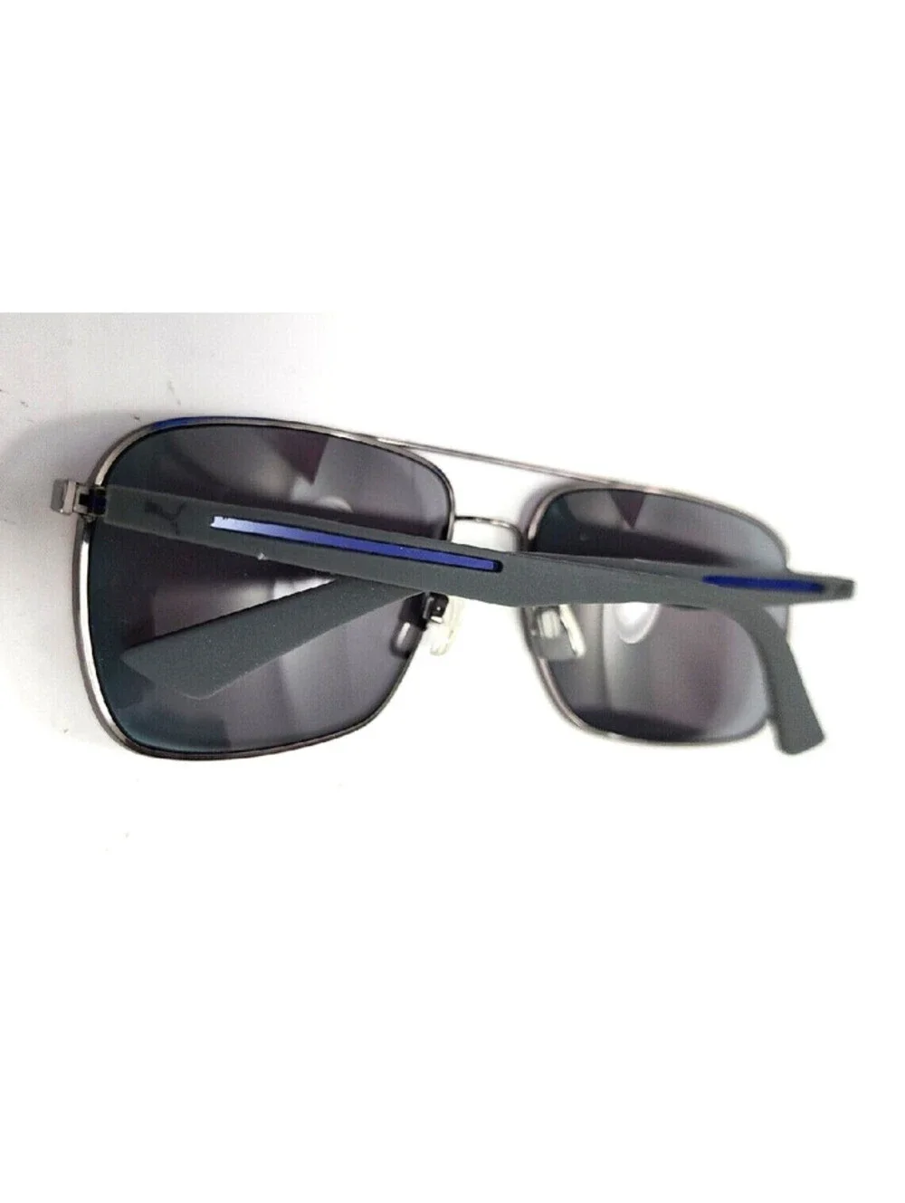 PUMA PU0006S 004 Flexstyle Gunmetal Square Sunglasses 59-16 135 New Box Pouch